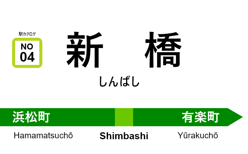 山手線 – 新橋駅｜駅カタログ2018