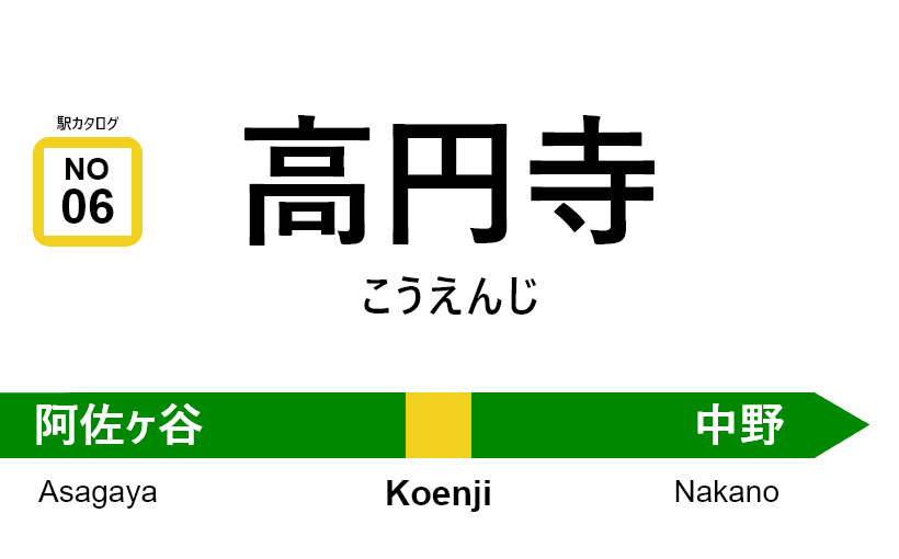 中央・総武線 – 高円寺駅｜駅カタログ2018