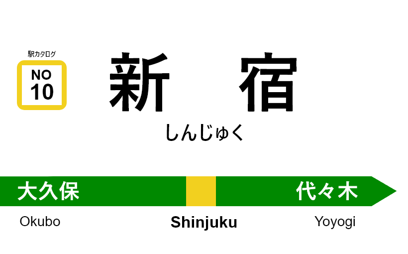 中央・総武線 – 新宿駅｜駅カタログ2018