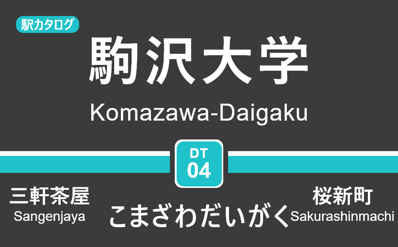 東急田園都市線 – 駒沢大学駅｜駅カタログ2018